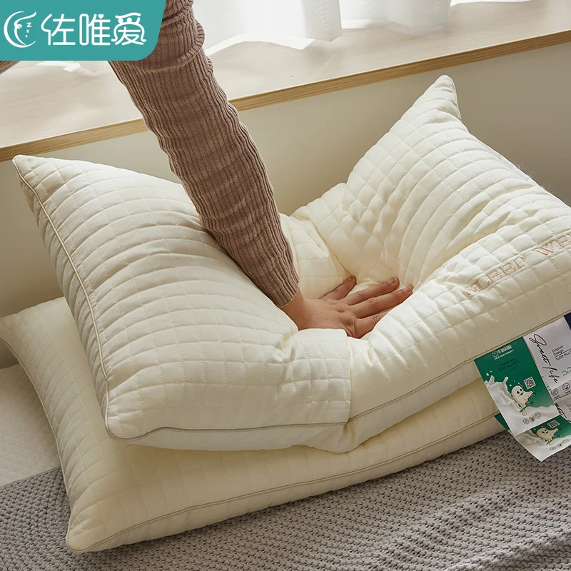 

Pillow core a pair of silk super soft whole head down pillow to protect cervical vertebra sleep aid household single