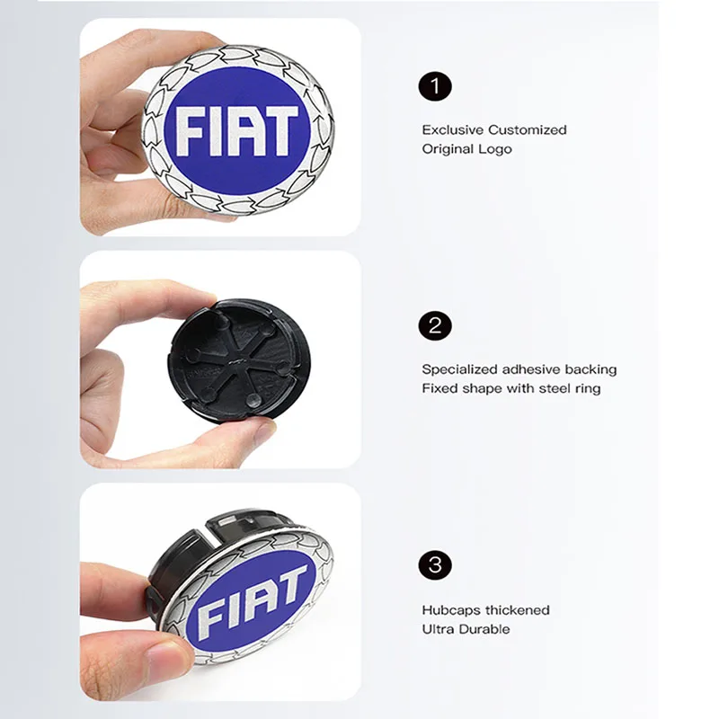 High-Quality Metal Car Wheel Hub Center Protective Cover, 50/58MM