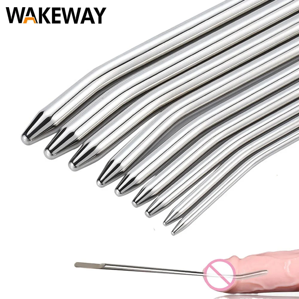 SM Metal Urethral Sounding Penis Plugs Stainless Urethral Dilators Beginner Training kit urethral dilator silicone urethral dilator