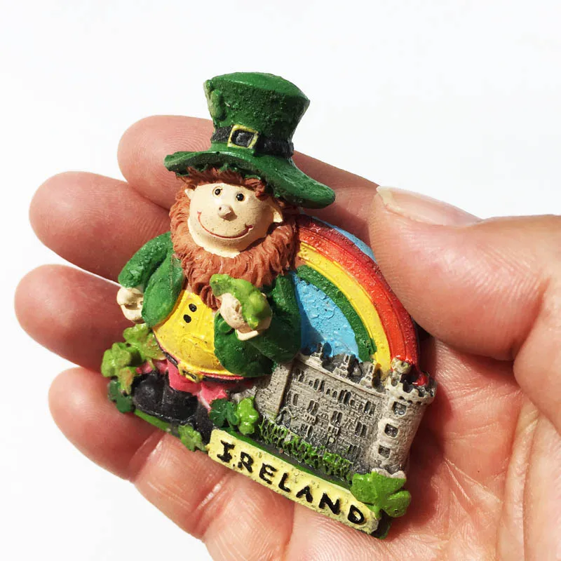 Europe Ireland 3D Fridge Magnets Tourism Souvenir Refrigerator Magnets Sticker Collection Handicraft Decoration Articles