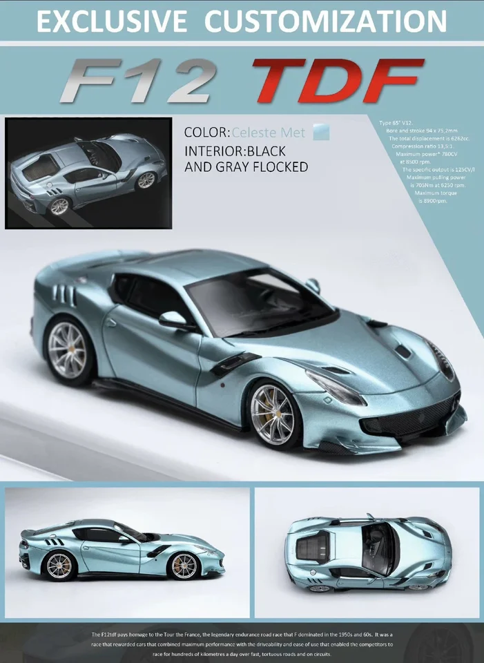 FuelMe X TOC 1:64 Various colors F12 TDF Resin miniature model