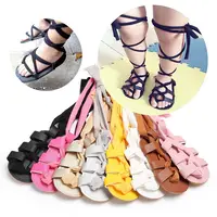 Pudcoco Toddlers Newborn Infant Baby Girl Bandage Pram Shoes Girl Bandage summer Sandals Shoes 2