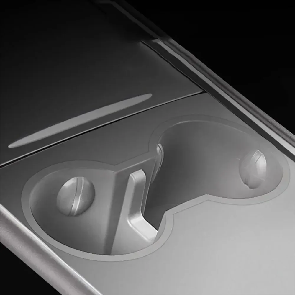 휴대용 이중 홀 차량용 컵홀더 TPE 소재 유니버설 핏 차량 센터 콘솔 수납함 인테리어 용품