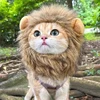 Cute Cat Hat Lion Headgear Elastic Autumn Winter Pet Hat Puppy Kittens Hat Party Photo Shoot Props Decoration Cat Accessories 2