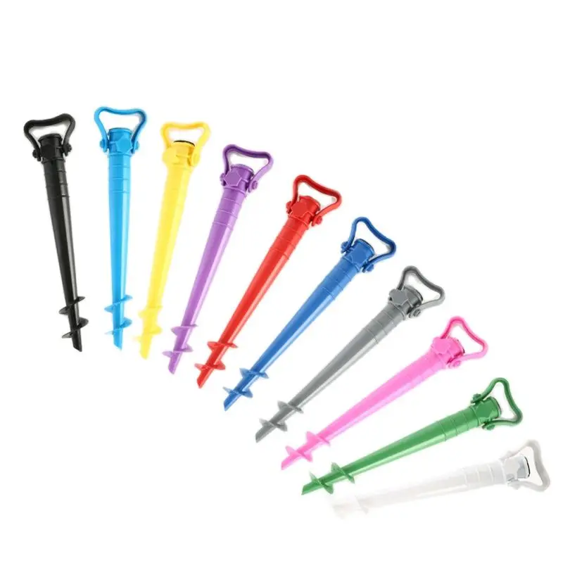 Sun Beach Fishing Stand Rain Gear Garden Patio Parasol Ground Anchor Spike Umbrella Stretch Stand Holder Umbrella Sand