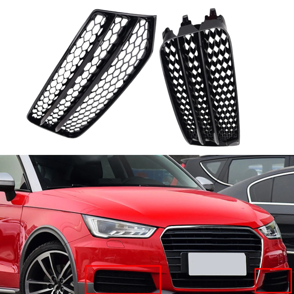 

2PCS Car Front Fog Light Grille Cover Honeycomb Fog Lamp Grill For Audi A1 2016 2017 2018 2019 8XA807681B 8XA807682B Car Parts