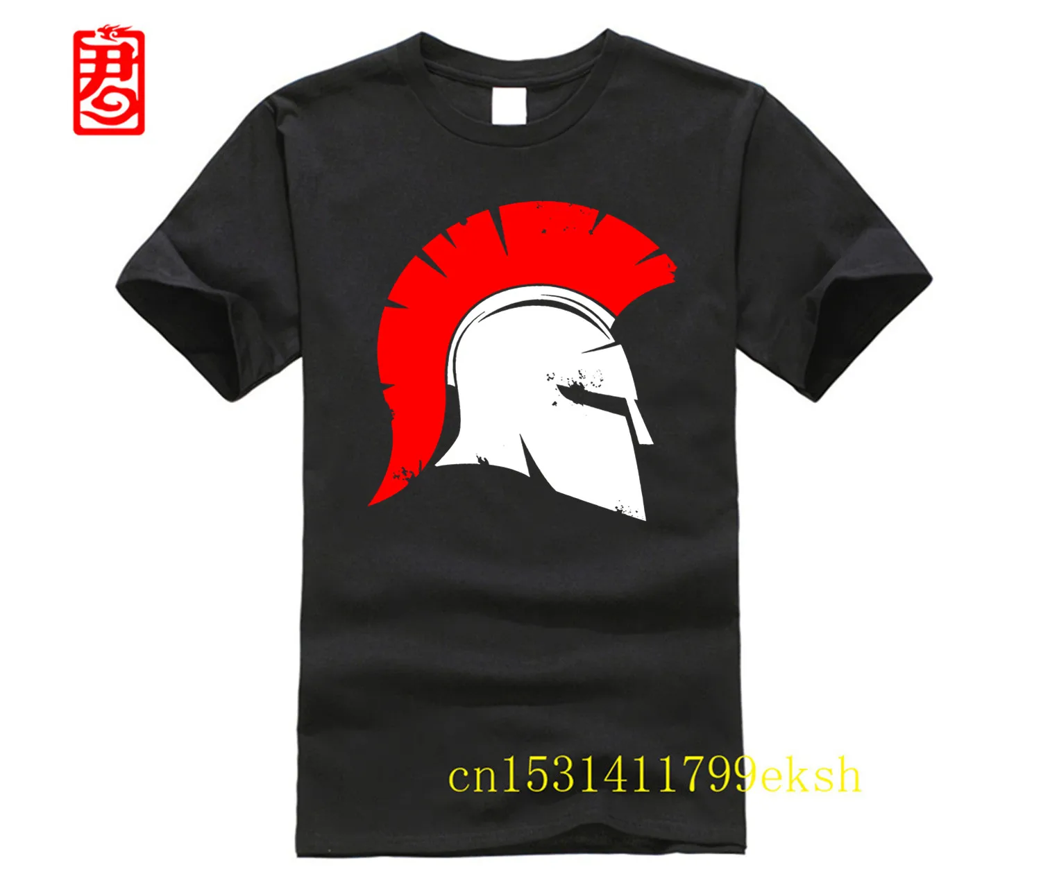 T-Shirt Da Uomo Spartan Corinthian Greek Helmet T-Shirt-Camicia Da Donna Rosa