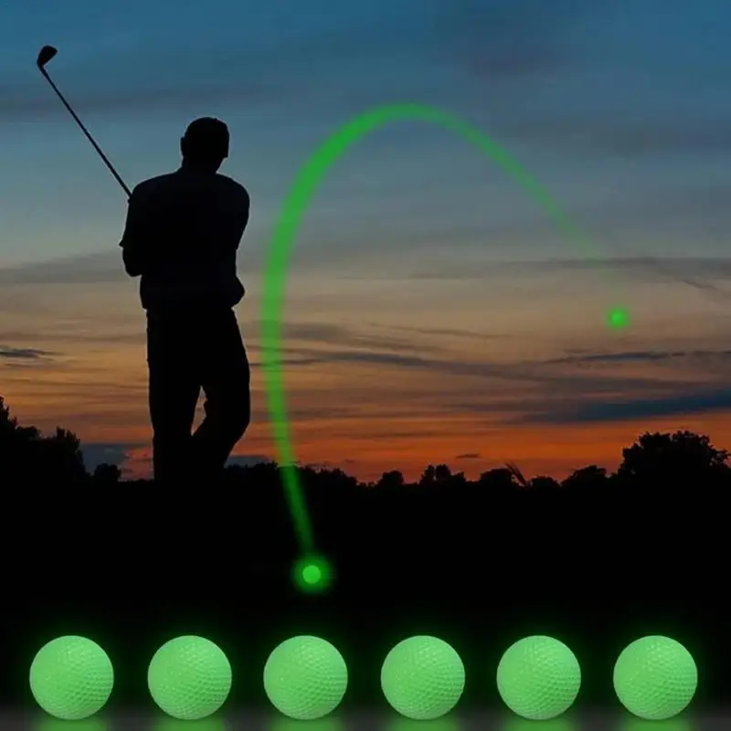 

Glow Golf Balls For Night Sports Tournament Fluorescent Golf Ball Glowing In The Dark Long Lasting Bright Luminous Balls For Men