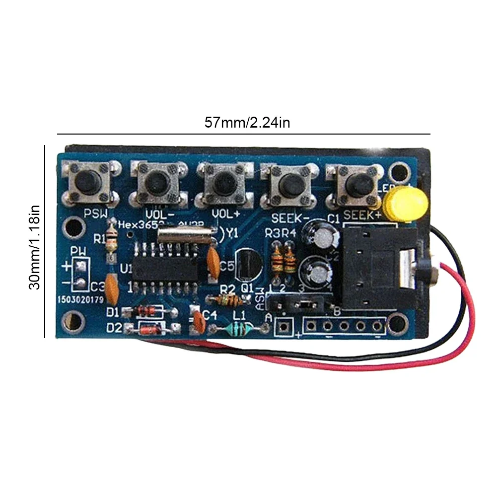 무선 스테레오 FM 라디오 수신기 모듈 PCB DIY 라디오 수신기 키트 무선 FM 라디오 키트