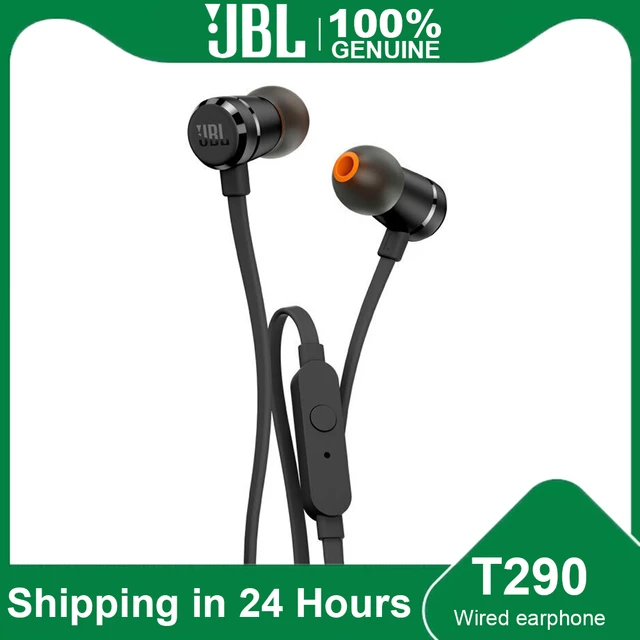 Audifonos Jbl Tune T110 In Ear Con Cable Negro Jack 3.5mm