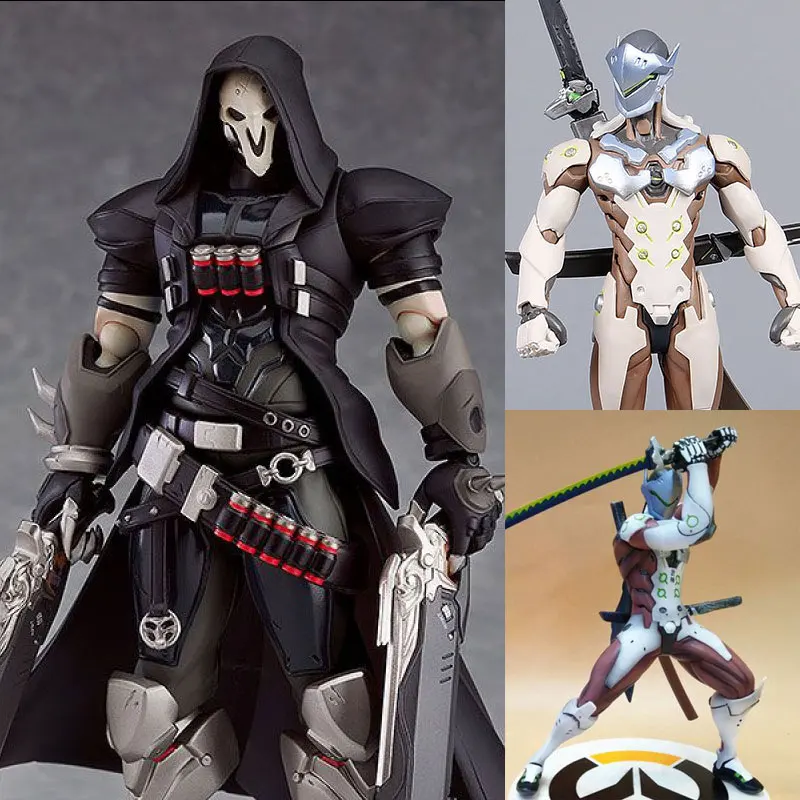 Max Factory Figma Overwatch Reaper Tracer Genji Action Figure Toy