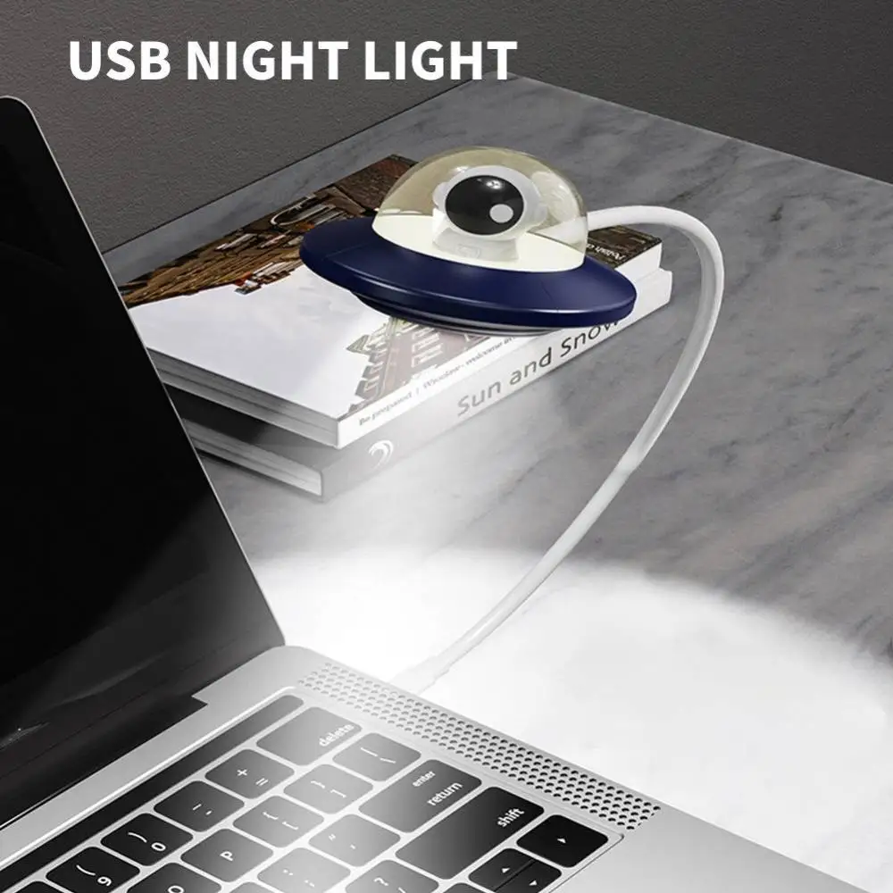 

Flying Saucer Usb Led Light Wave Sensor Night Light UFO Shape Timing Lamp Portable Remote Control Home Bedroom Decoration