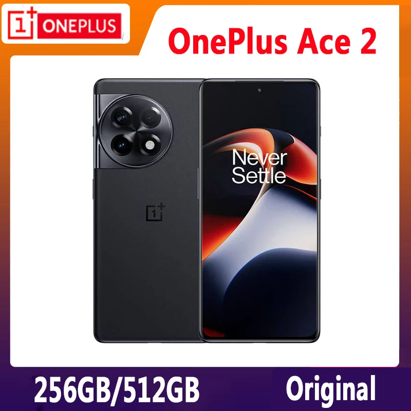  OnePlus Ace 2 5G Mobile Phone 12GB 256GB Snapdragon 8 Gen 1 50MP Triple Camera 6.74'' AMOLED Screen 5000mAh