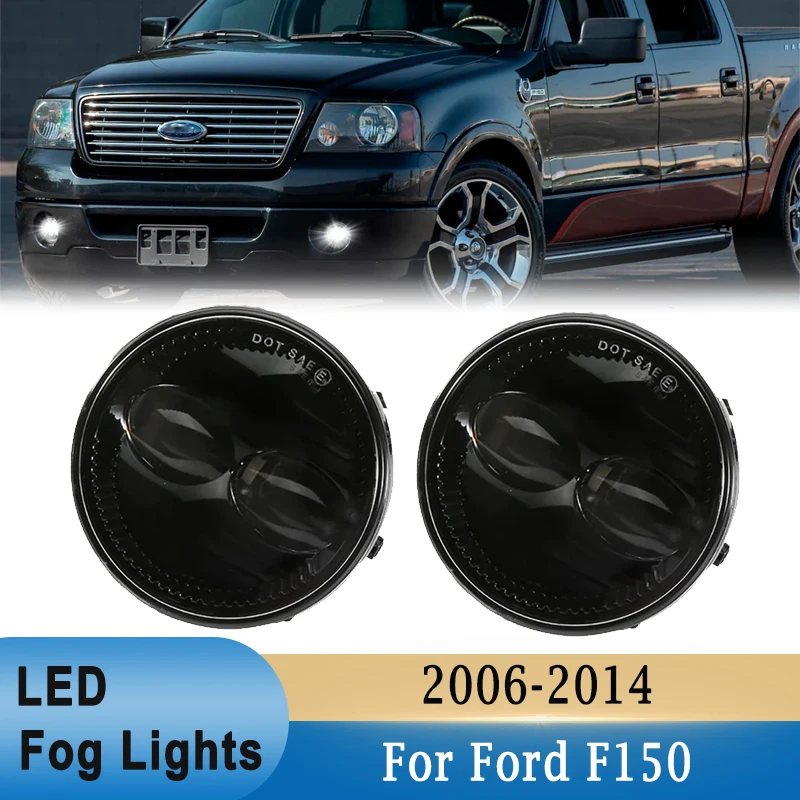 

12V 30W LED Fog Light for Ford F150 2006-2014 6000K White Plug & play Driving DRL Fog Light IP67 Waterproof 2400 Lumens