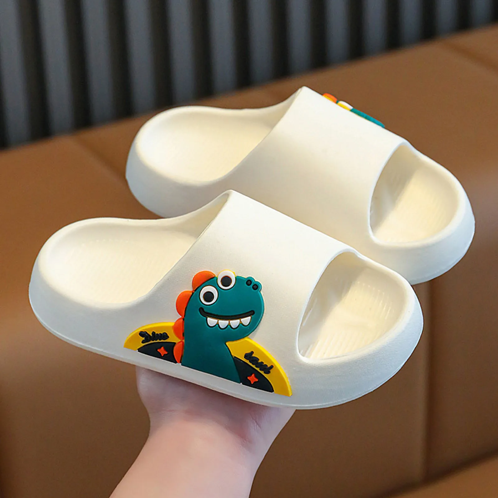 Children Kids Toddler Boys Girls Cratoon Water Sandals Slip Non Slip Shower Bathroom Slipper 8 Year Slippers for Boys Big Kid