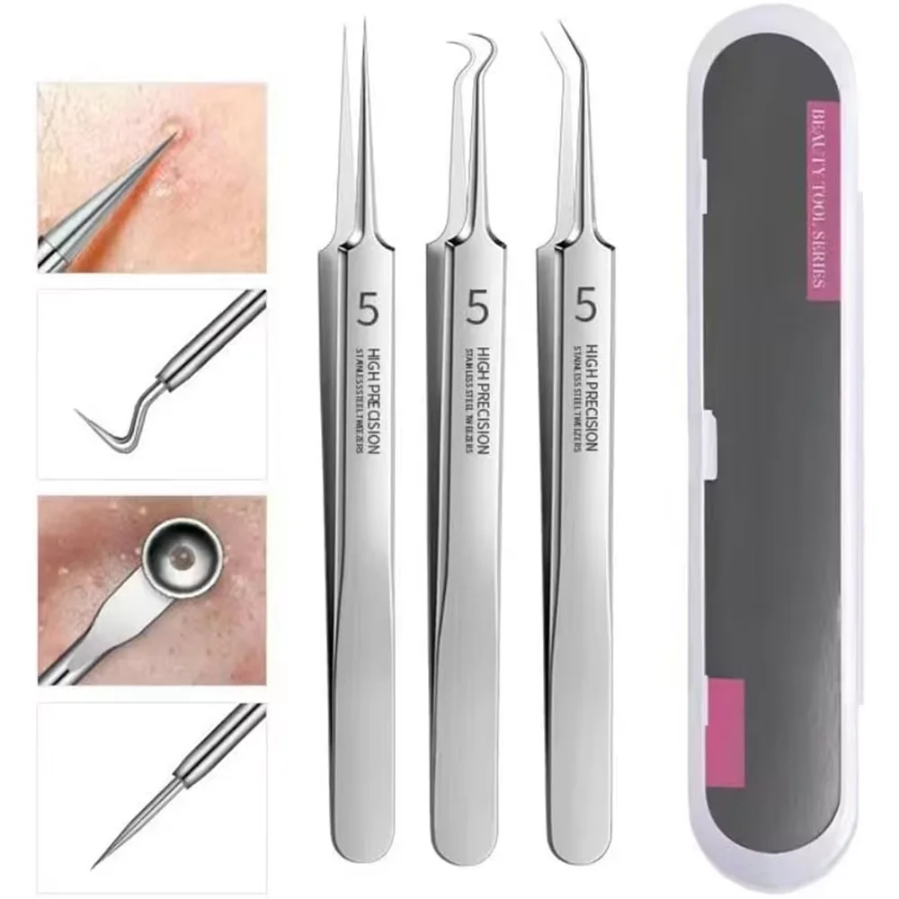 Ultra-fine No. 5 Cell Pimples Blackhead Clip Tweezers