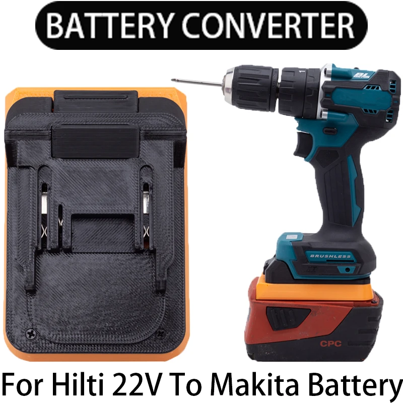 Battery Adapter for HILTI 22V B22 to Makita 18V Li--Ion Battery Converter Portable Adapter Power Tool Accessories