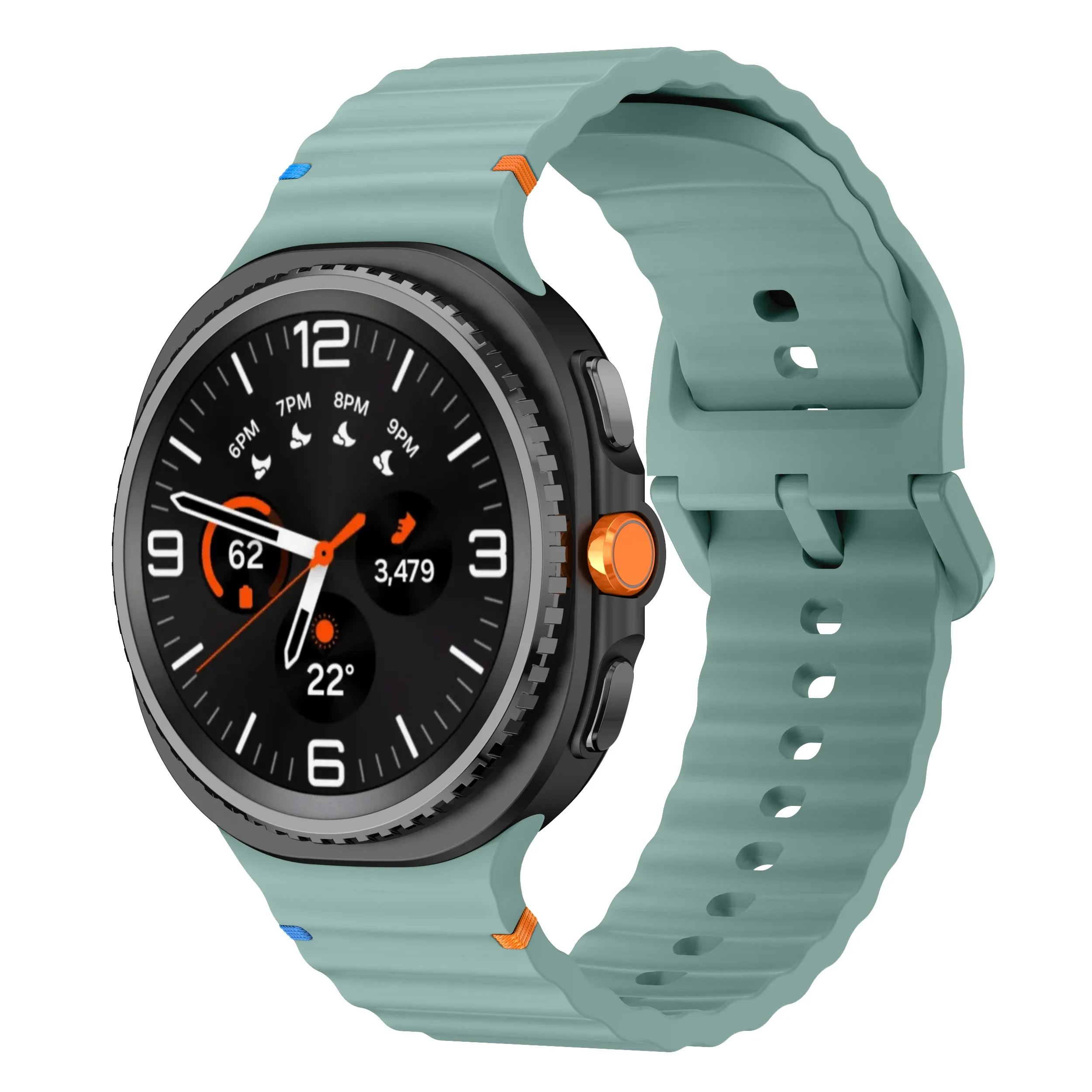 Sport Silicone Band for Galaxy Watch 8 - No-Gap Design Bracelet