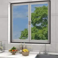 Simple Anti Mosquito No Need to Punch Holes Mosquito Net Window Self-adhesive Type Anti-mosquito Screens Home Textile Garden 3