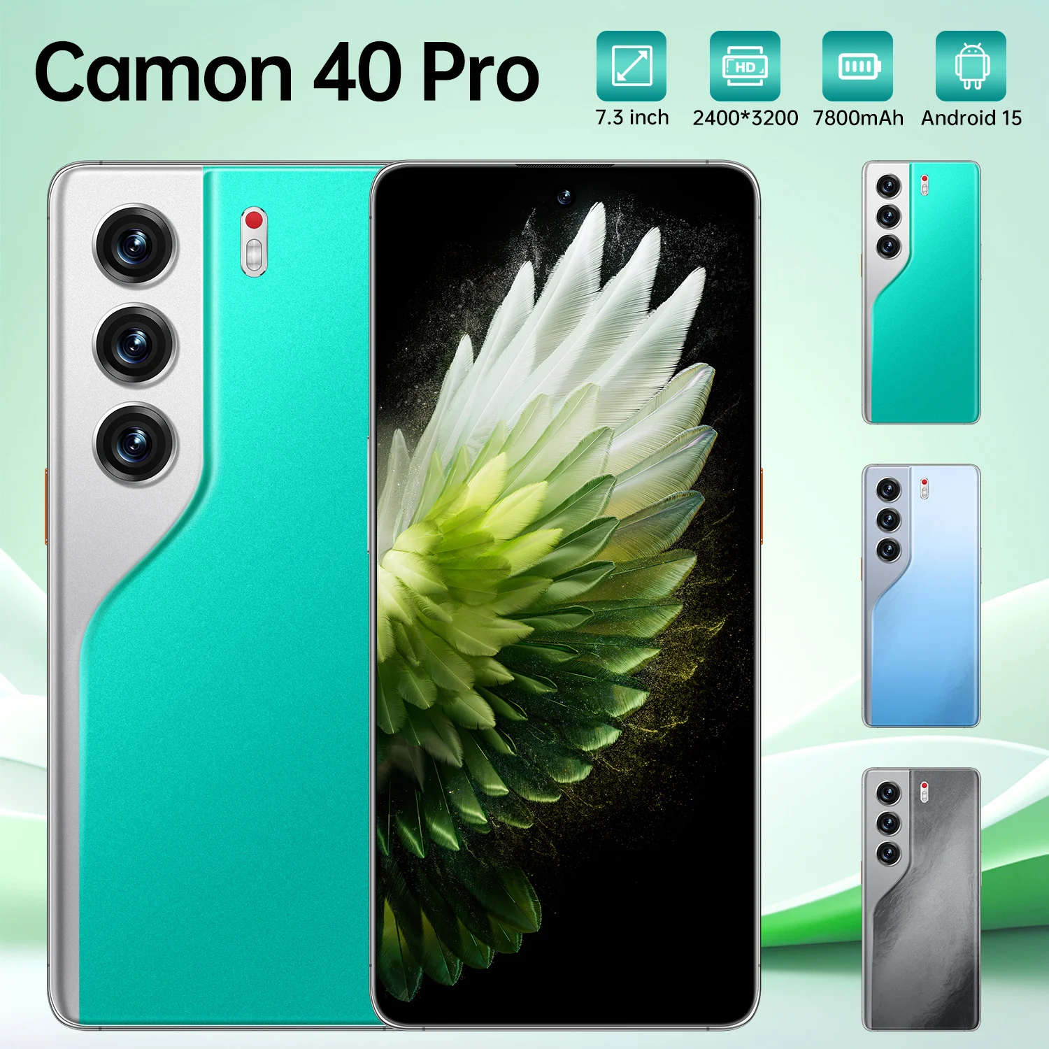 NEW HOT 2025 Camon 40 Pro 5G dual card dual standby 8000mAh battery 22GB 2TB global version Android 14 system 108MP 3