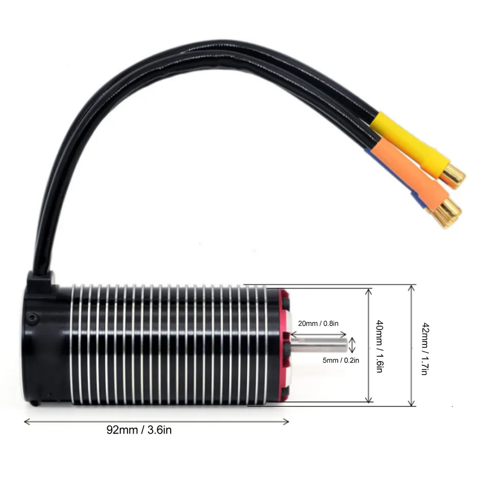 RC ブラシレスモーター 1450KV 強力なねじり 4092 ブラシレスモーター