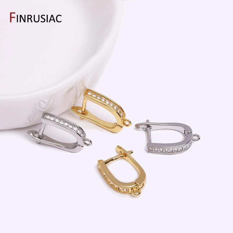 BEEFLYING 10 Paar Messing Oorbel Hoops Real 18K Vergulde Leverback
