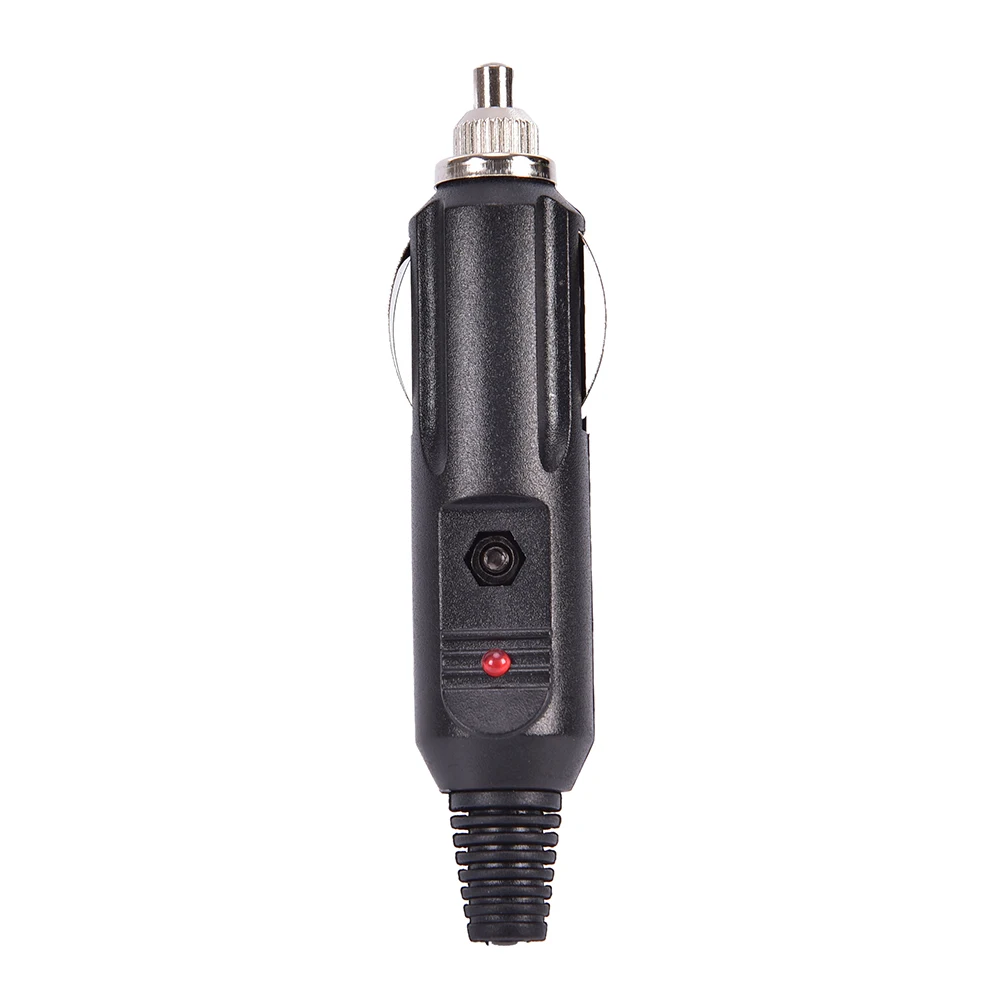 Universal 12V Car Cigarette Socket Plug Connector - 2-Pack, 15A Fused