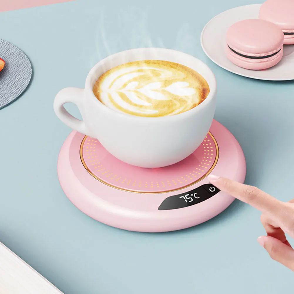 USB Electric Beverage Warmer 3 Temperature Setting Coffee Warmer Plate Coffee Cup Warmer for Hot Coffee Tea and Milk