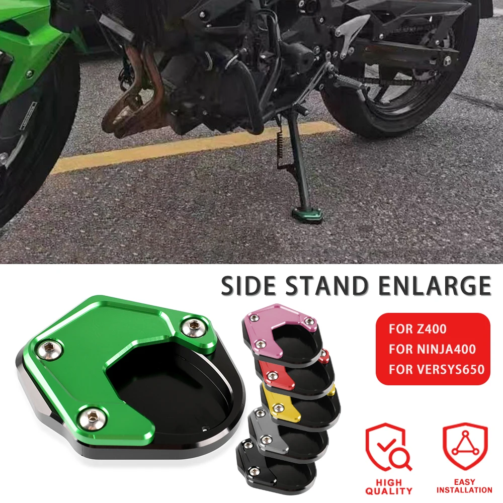 

For KAWASAKI ZH2 Z H2 ZH 2 2019 2020 2021 2022 2023 Motorcycle CNC Kickstand Foot Side Stand Extension Pad Support Plate Enlarge