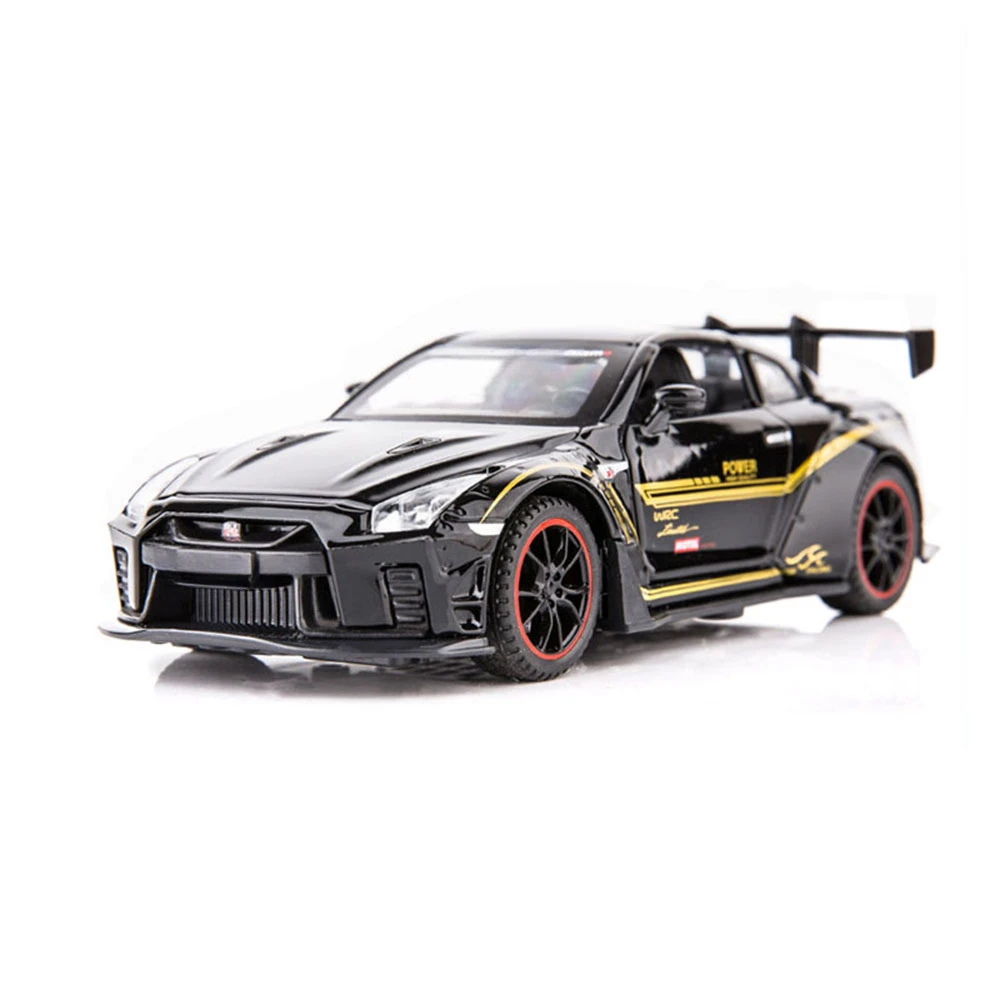 1/32 1/24 GTR R35 Racing Car Model Toy Alloy Diecast & Toy Vehicles Children Kids Toys Car with Sound and Light for Boys Gifts 6