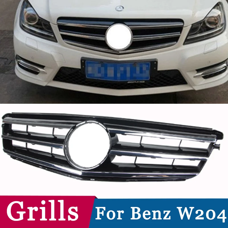 

Perfect Match Front Bumper Grille Hood Grill For Mercedes Benz C CLASS W204 2008-2014 OEM A2048800023 Racing Grills