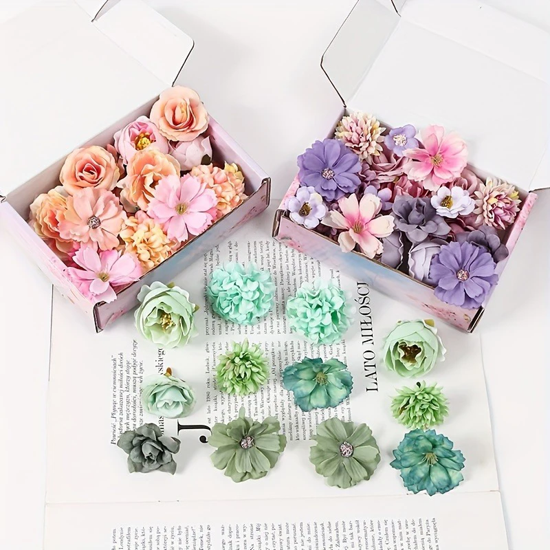 Artificial Flower 20Pcs Multicolor Silk Artificial Daisy Flowers For Valentine's Day Home Decor Wedding Party Wreaths DIY Crafts Wall Accessory