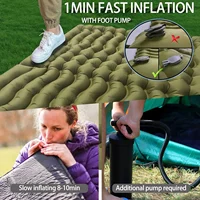 Outdoor 2 Persons Travel Bed Air Mat Double Sleeping Pad for Camping Self-Inflating Mat Sleeping Mattress with Pillow for Hiking 5