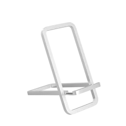 Foldable Desktop Phone Stand - Adjustable Multi-Function Holder for Bedside and Office Use (WHITE)