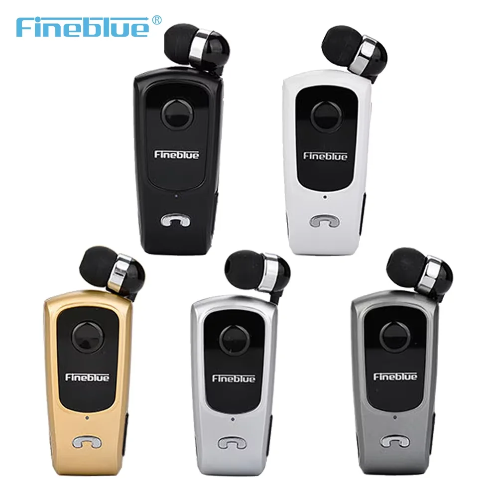Fineblue F920 pro Collar Bluetooth Earphone Wireless Headphone In the Lotus Clip on Handsfree Headset ears with removable wire 3