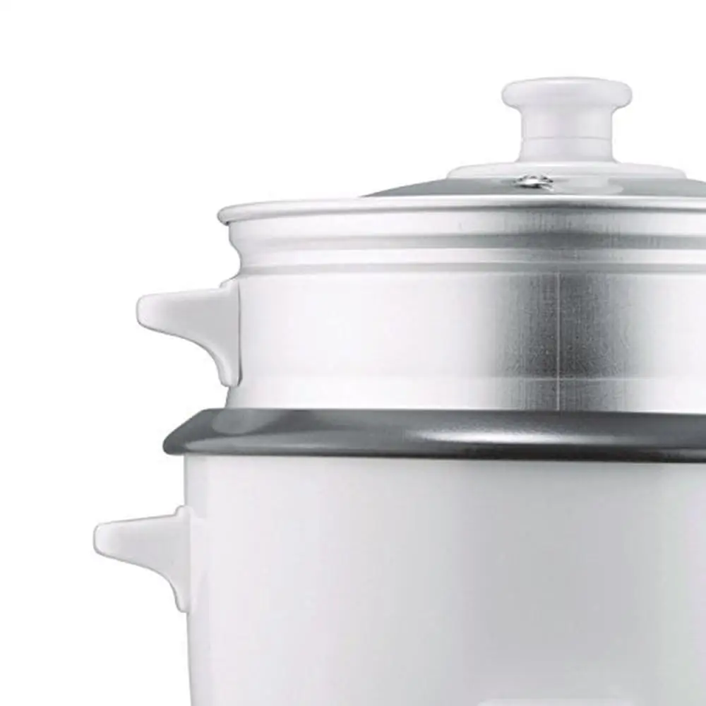 TS-380S 10-Cup Uncooked/20-Cup Cooked Rice Cooker and Food Steamer White 3