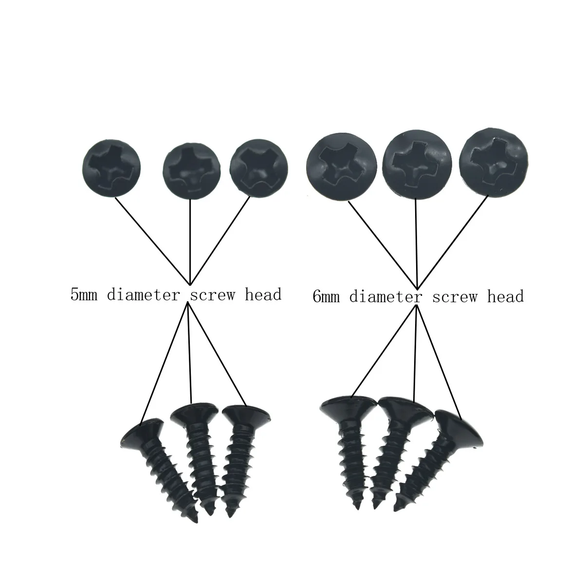 Dopro 100-Pack Phillips Stainless Steel Guitar Bass Pickguard Screws Tremolo Cover Backplate Steel Mounting Screw for Strat/Tele