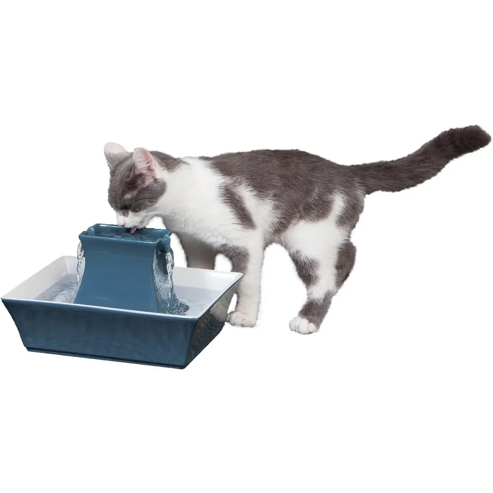 

2 Levels of Free-Falling Water Automatic Feeder of Cats Food Dispenser Pet Supplies Drinker for Cats Feeding & Watering Supplies