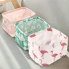 1pc Cotton Linen Fabric Waterproof Desktop Sundries Basket Storage Box Cosmetic Toy Organizer Underwear Socks Clothes Storagebag 1