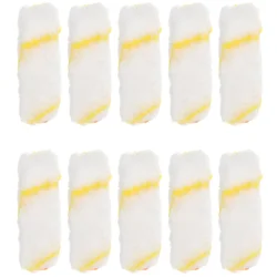 10 Pcs 4 Inch Paint Roller Rollers for Painting Walls Nap Frame Covers No Dead Ends Small Supplies Polyester