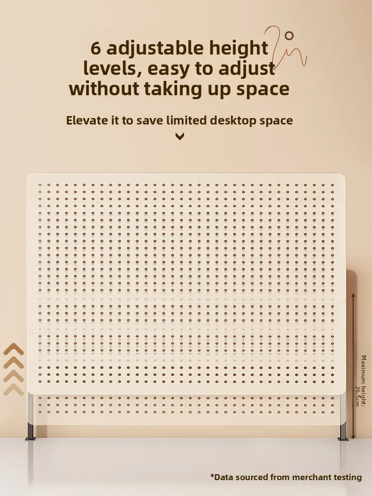 Desktop Hole Board Bookelf Office Desk Organizer Stand Sle Metal Material No Drilling Required Simple Design Student Desk...