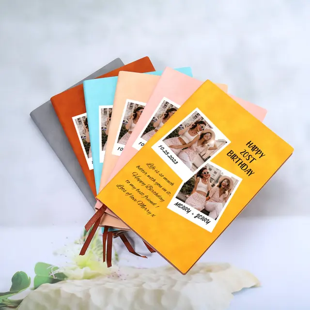 A5 Personalized Memorial Leather Journal