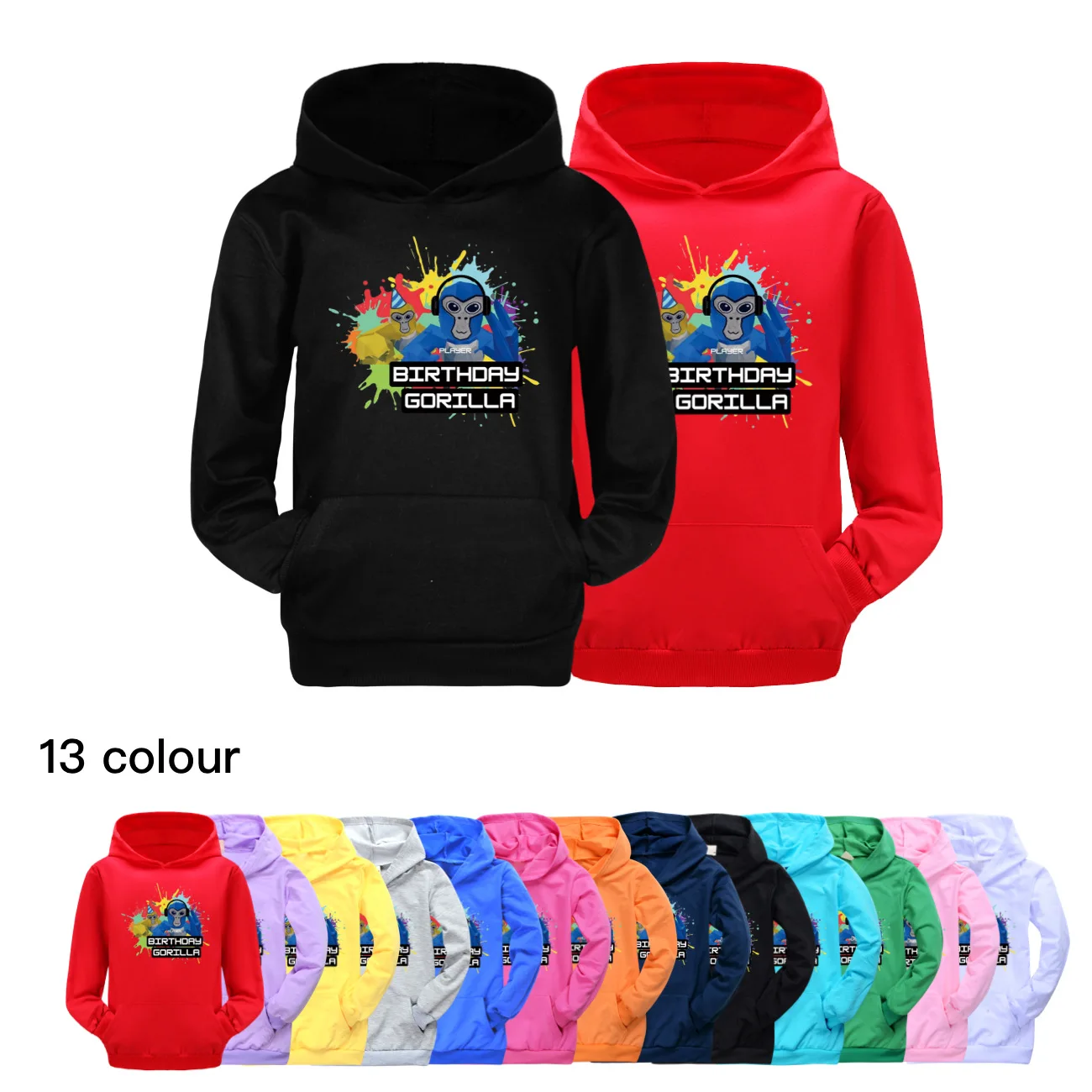 Vr Game Gorilla Tag Felpa Con Cappuccio Bambini Cartoon Monkey Clothes Neonati Maschi Cappotti A Maniche Lunghe Toddler Girls Felpe Abbigliamento Per 