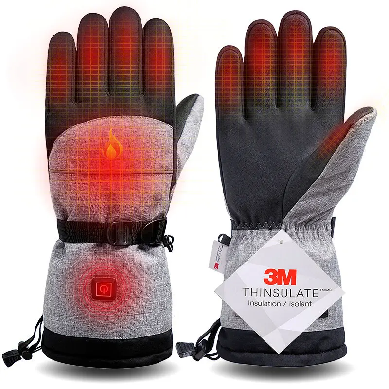 

Winter Thermal Heated Gloves Battery Powered Motorcycle Heating Gloves Waterproof Touch Screen Hand Warmer For Cycling Skiing