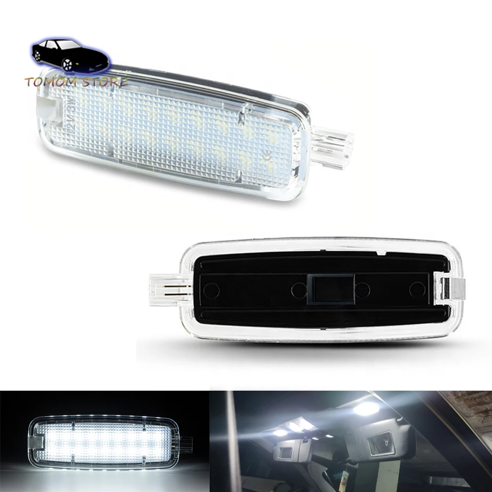 2x LED Inteiror Sun Visor Light Head Reading Dome Lamps for Audi A3 S3