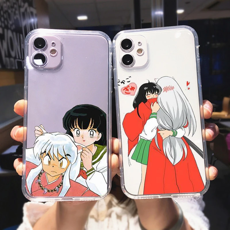 Phone Case Transparent  for IPhone 11 12 13 Mini Pro XS MAX 8 7 6 6S Plus X SE2 XR Hot Japan Anime Inuyasha Higurash Cover Coque case iphone 13 pro max