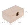 Wooden Storage Box Retro Jewelry Box Desktop Wood Clamshell Storage Wedding Gift Craft Box Wooden Box Storage Containers - Image 4