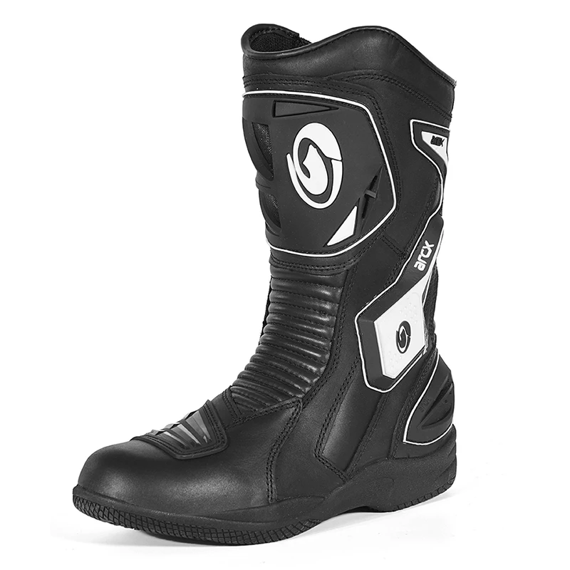 Motorcycle Reflection waterproof Boots Protector Gear Motorbike Bike wear Reflective Boots Leather Motocross Racing Shoes