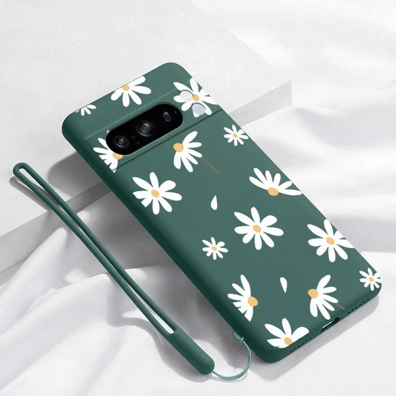 Sunflower White Silicone Bracelet Phone Case Cover