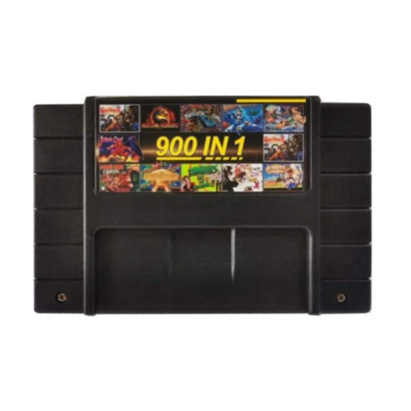 

Super DIY Retro 900 in 1 Pro Game Cartridge for 16 Bit Game Console Card, Red
